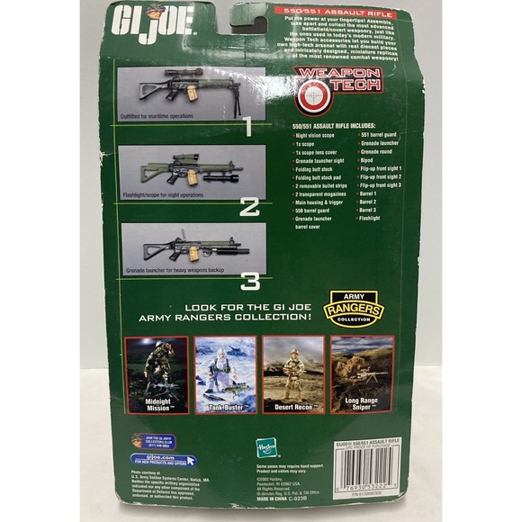 G.I. Joe Weapon Tech 550/551 Assault Rifle Build Die-Cast Weapons Accessory 2002 - Picture 5 of 16